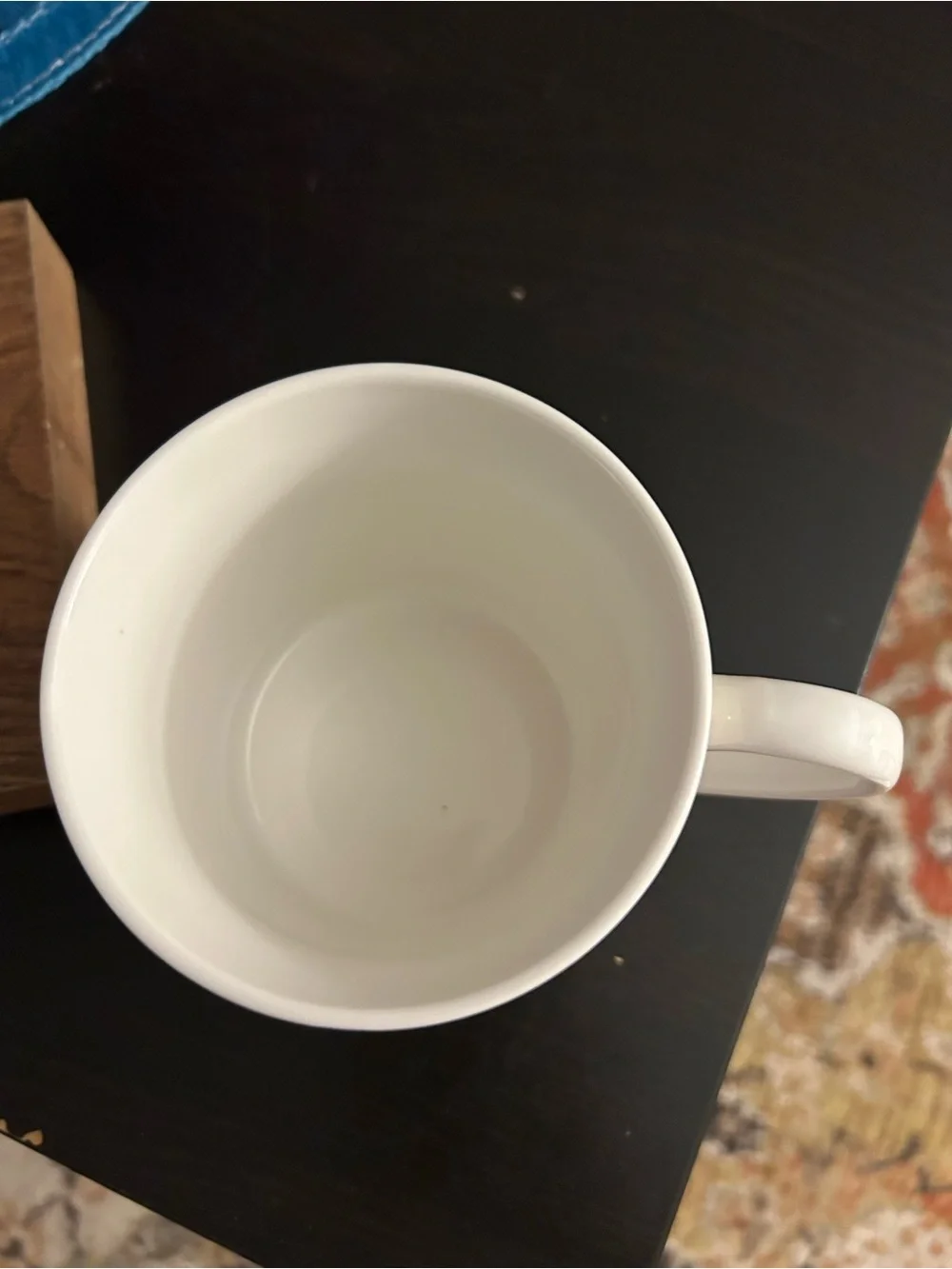 White Ceramic Mug with 'God Bless This Hot Mess' Text